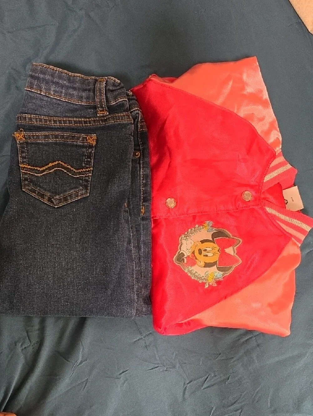 Bass Pro Shops Pink and Red Kids Jean-Style Jacket with Character Patch